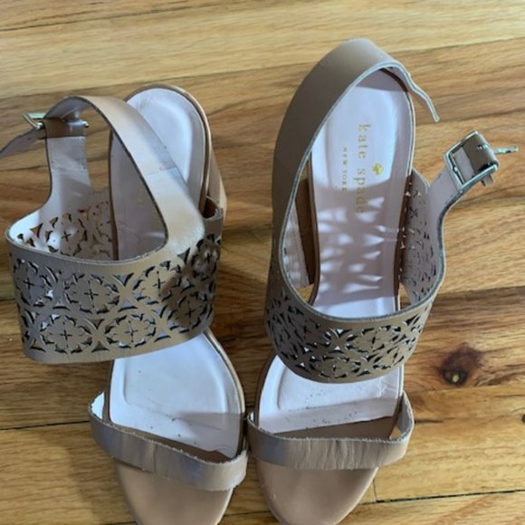 kate spade Shoes Kate Spade All Leather Heels Size 9 Poshmark